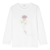 IL GUFO shirt girocollo tinta unita con stampa Bianco per Bambina A24TA348MF002 BIANCO IL GUFO 