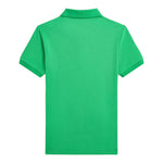 Ralph Lauren Polo Mezza Manica Tinta Unita per Bambino 322703632183J VERDE RALPH LAUREN 