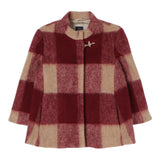 FAY cappotto bicolore con fantasia quadri Bordeaux per Bambino FV2A67 BORDEAUX FAY 