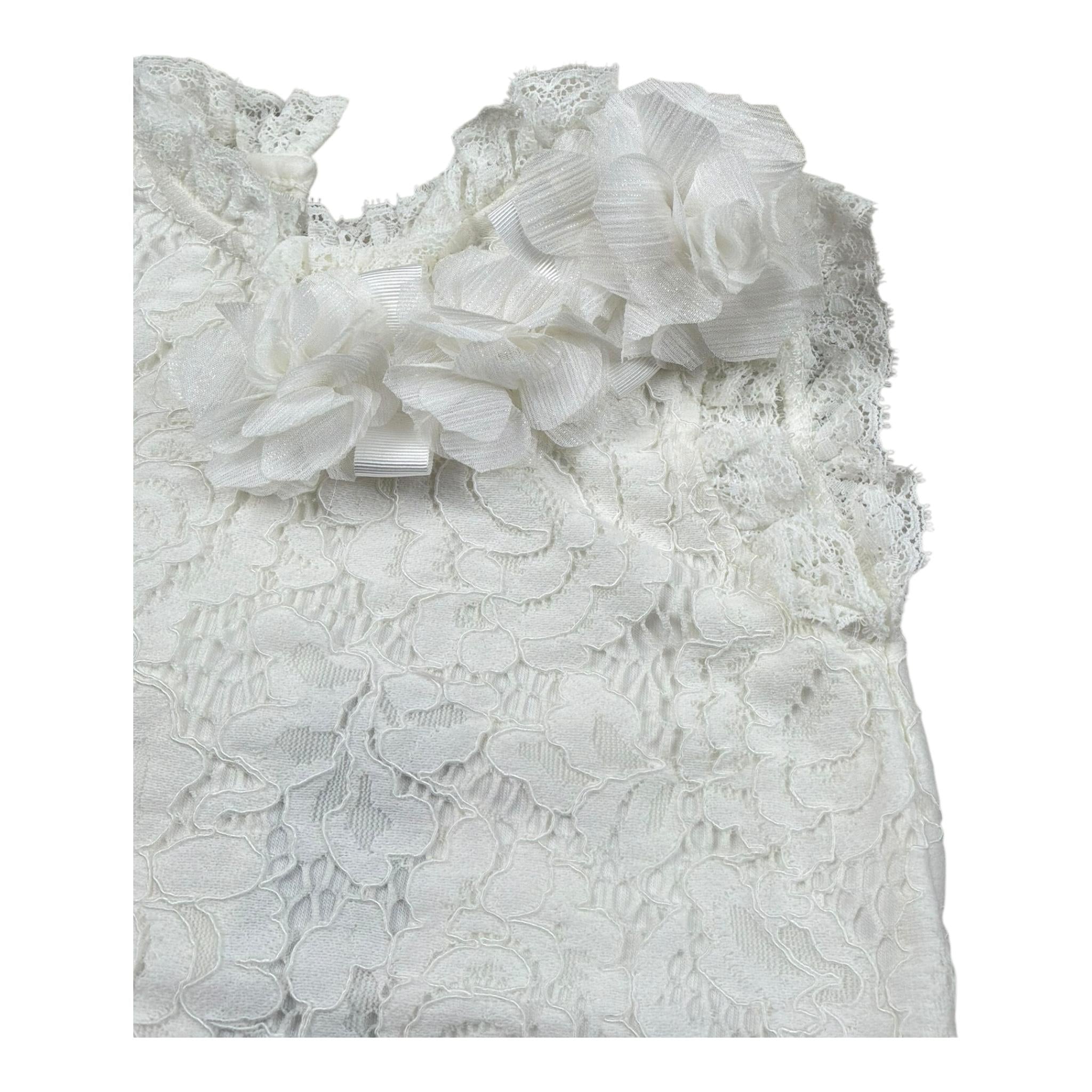 Marlu' Pagliaccetti Giromanica Tinta Unita  per Neonata EC2923 BIANCO MARLU' 