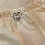 Liu Jo Abito Tinta Unita con Balze per Bambina KA5144J BEIGE LIU JO 