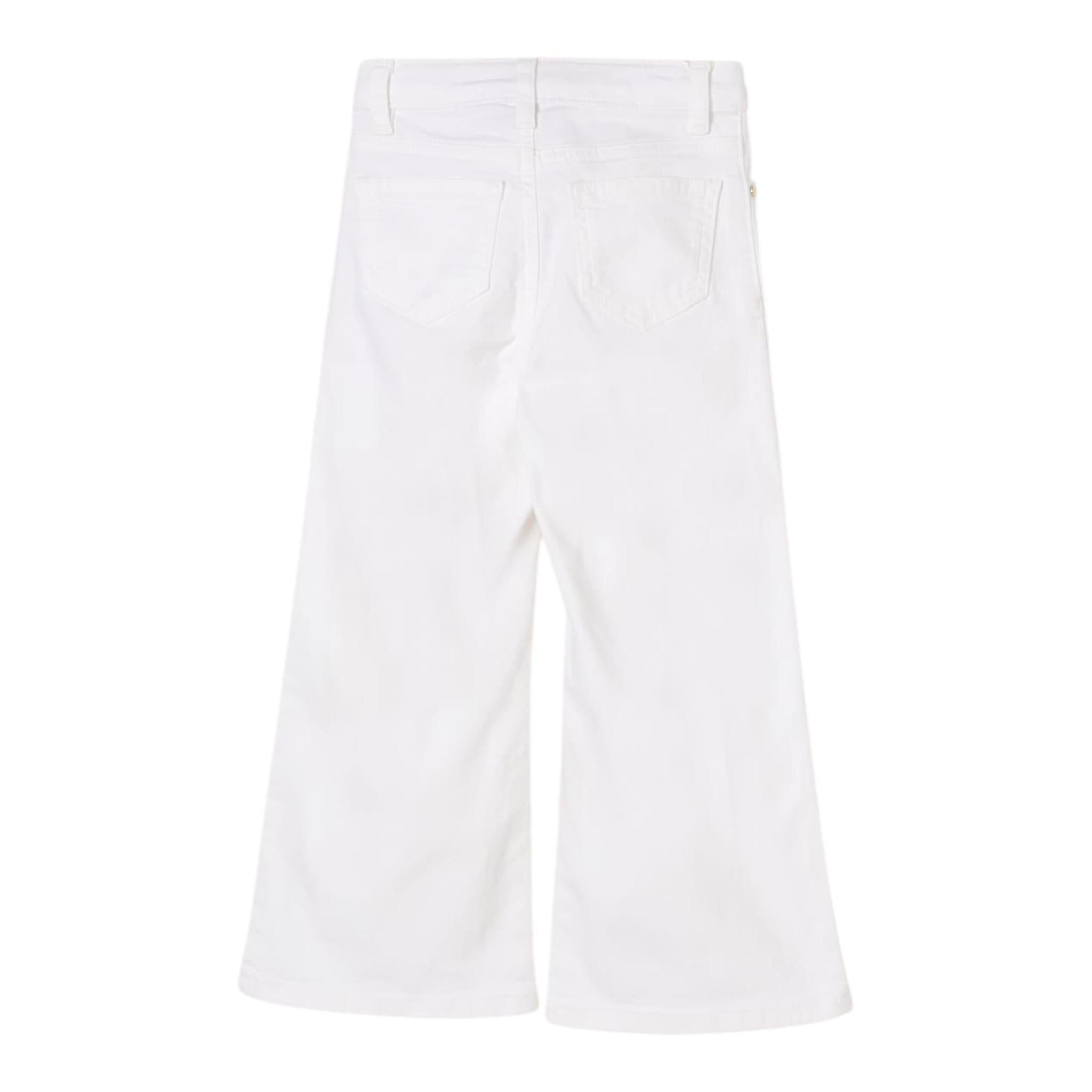 Twinset Pantalone Modello A Palazzo Tinta Unita per Bambina 251GJ2611XXX BIANCO TWINSET 