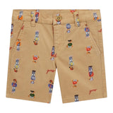 Guess Bermuda Tinta Unita con Fantasia Orsi per Neonato N5RD01WFY91 BEIGE GUESS 