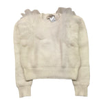 TWINSET maglia girocollo tinta unita con tulle Panna per Bambina 242GJ3080 PANNA TWINSET 