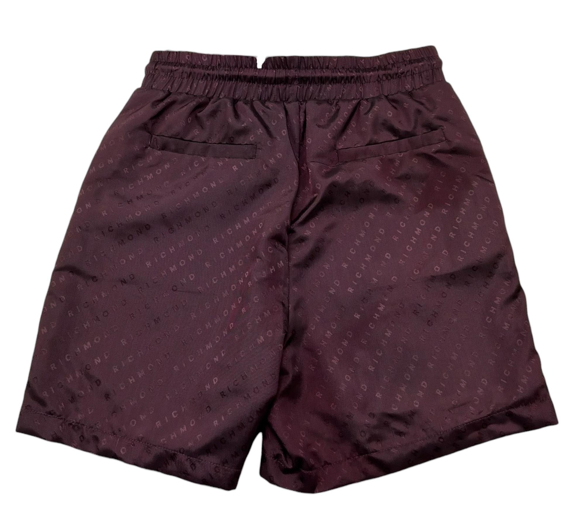 John Richmond Bermuda Tinta Unita con Elastico In Vita per Bambino RBP26233BE BORDEAUX JOHN RICHMOND 