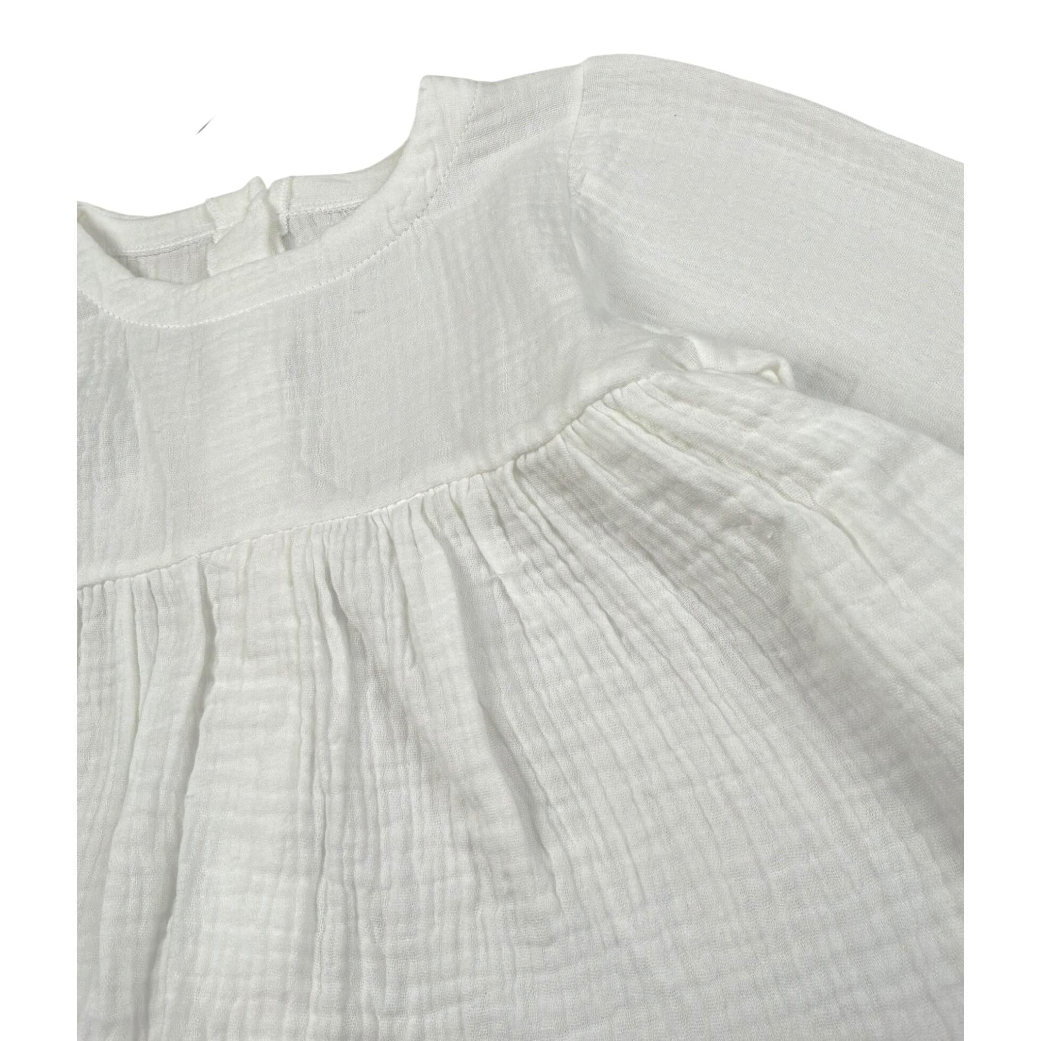 Babyvip Camicia Tinta Unita con Bottoni per Bambina T1353J BIANCO BABYVIP 