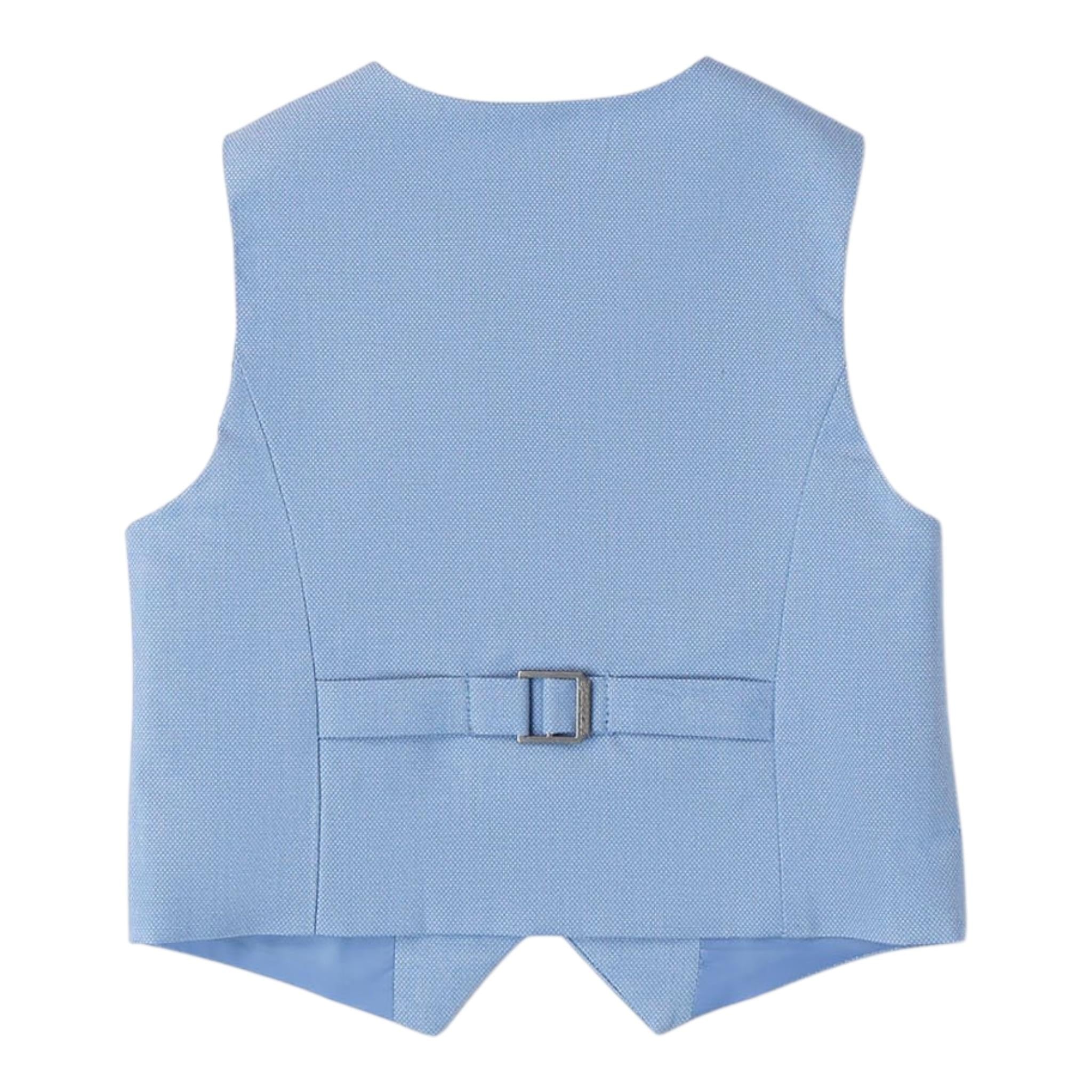 Sarabanda Gilet Tinta Unita con Bottoni per Bambino 08020 AZZURRO SARABANDA 