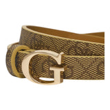 GUESS cintura tinta unita con logo Beige per Bambina J4BZ52WFMF0 BEIGE GUESS 
