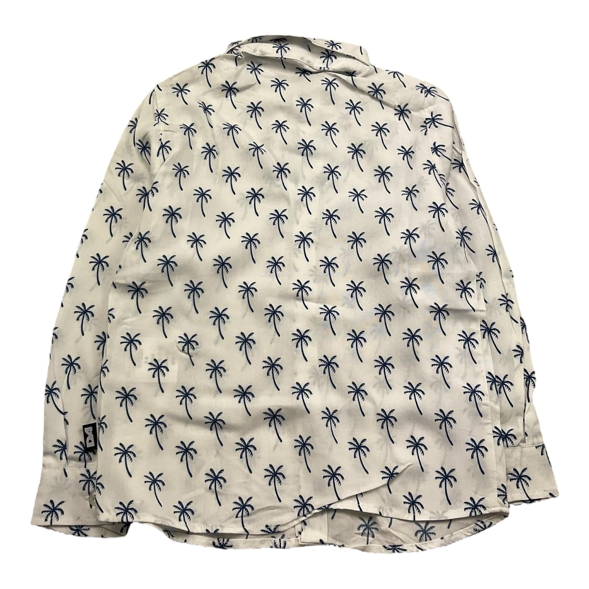 Daniele Alessandrini Camicia Manica Lunga Tinta Unitacon Palme per Bambino 1295C0899J BIANCO DANIELE ALESSANDRINI 