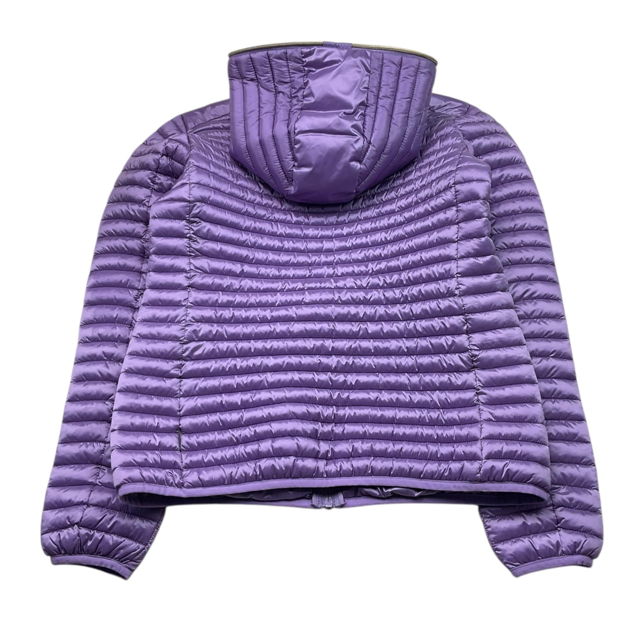 Save The Duck Giubbino Tinta Unita con Zip E Cappuccio per Bambina ROSYJ VIOLA SAVE THE DUCK 