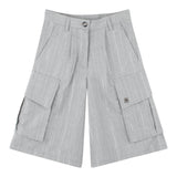 Dkny Bermuda Tinta Unita con Tasconi per Bambina D62274 GRIGIO DKNY 