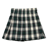 PICCOLA LUDO gonna tricolore con fantasia a quadri Verde per Bambina BS9WB037 VERDE PICCOLA LUDO 