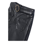 ABEL & LULA pantalone tinta unita in ecopelle Nero per Bambina 5716 NERO ABEL & LULA 