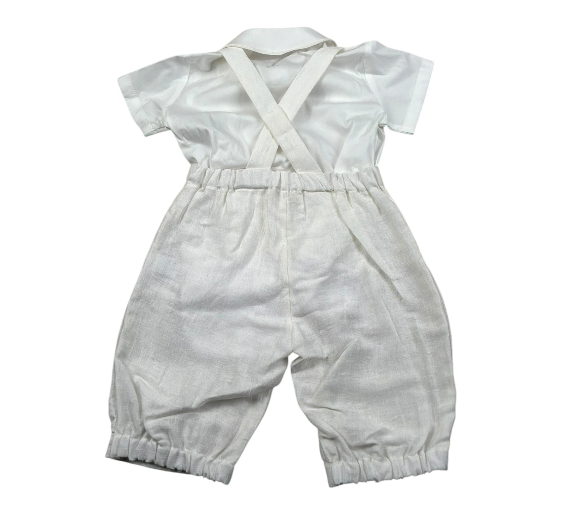 Il Gufo Completo 2 Pezzi Camicie-Salopette per Neonato PATDP521L0014 PANNA IL GUFO 