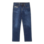 Diesel Jeans Tinta Unita con Girovita Regolabile per Bambino J00809XX BLU DIESEL 