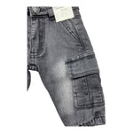 EMC jeans tinta unita con tasconi Nero per Neonato BZ7073 NERO EMC 