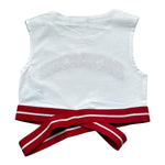 John Richmond Top Tinta Unita con Stampa per Bambina RGP26094TO BIANCO JOHN RICHMOND 