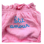 Saint Barth Coulotte Tinta Unita con Stampa per Neonata 00296L ROSA SAINT BARTH 