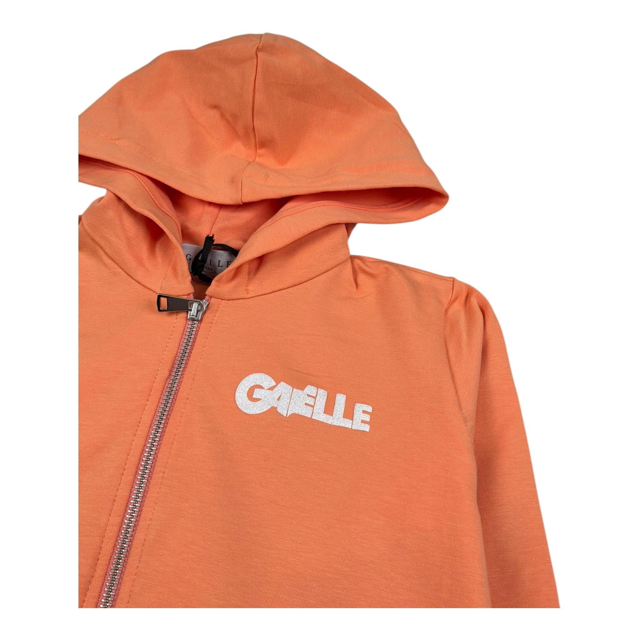 Gaelle Complet 2 Pezzi Felpa con Zip E Cappuccio-Short per Bambina 2745F00384 ARANCIONE GAELLE 