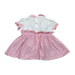 Bear Pagliaccetto Bicolore Traforato per Neonata CARLOTTA BIANCO/ROSA BEAR 