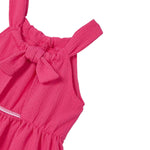 Mayoral Abito Giromanica Tinta Uita con Balze Fuxia per Bambina 3922 FUXIA MAYORAL 