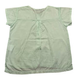 Zero Ampere Camicia Mezza Manica Fanasia A Righe Verde Acqua Per Neonato