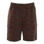 Moschino Bermuda Tinta Unita Logato per Bambino HUQ029 MARRONE MOSCHINO 