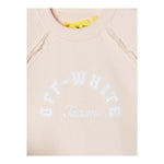 Off-White Felpa Girocollo Tinta Unita con Stampa per Bambina OBBA006S24 ROSA OFF-WHITE 