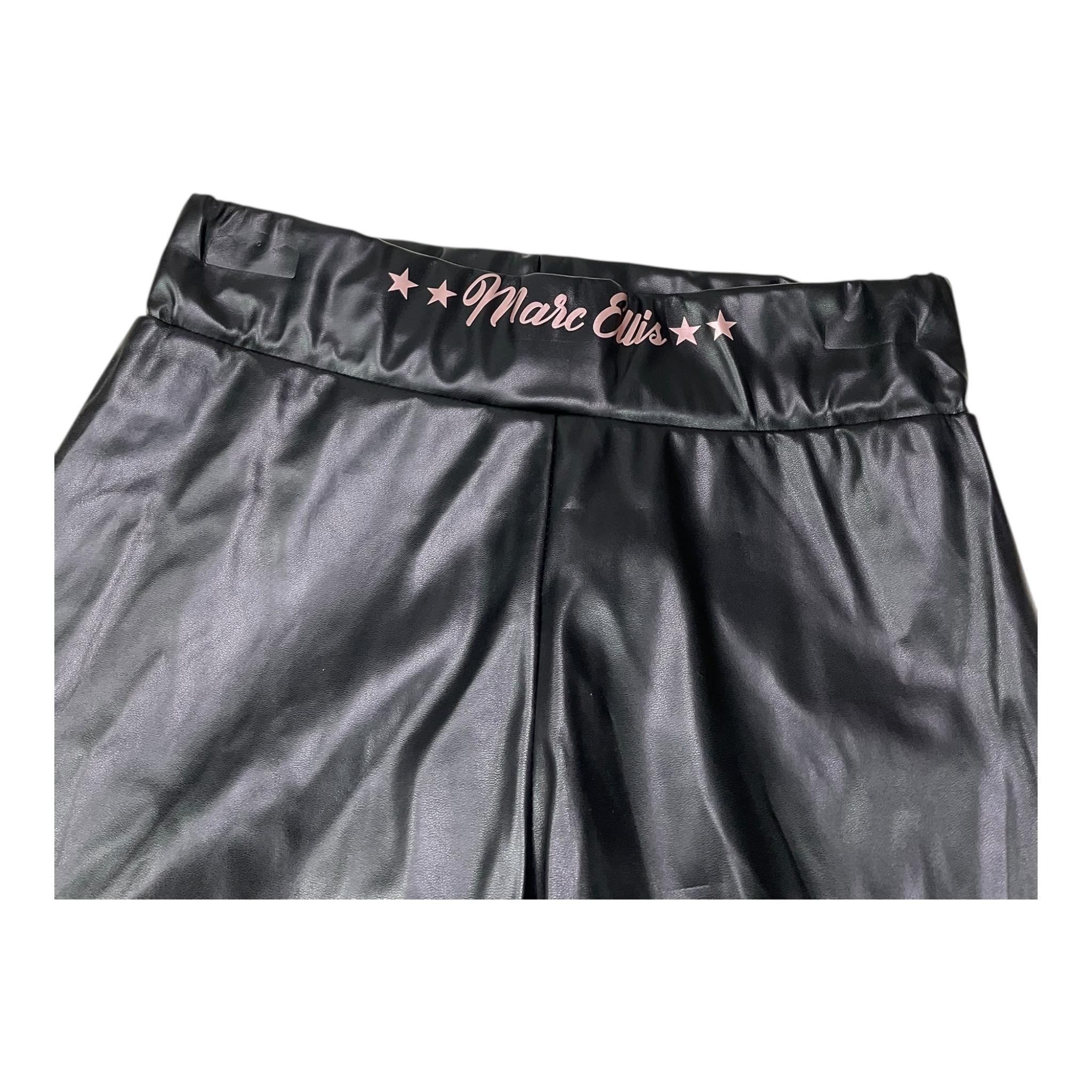 MARC ELLIS leggins in ecopelle tinta unita con elastico in vita  Nero per Bambina JMJPT00284X NERO MARC ELLIS 