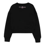 John Richmond Felpa Chiusa Girocollo Tinta Unita con Logo per Bambina RGP25003FE NERO JOHN RICHMOND 