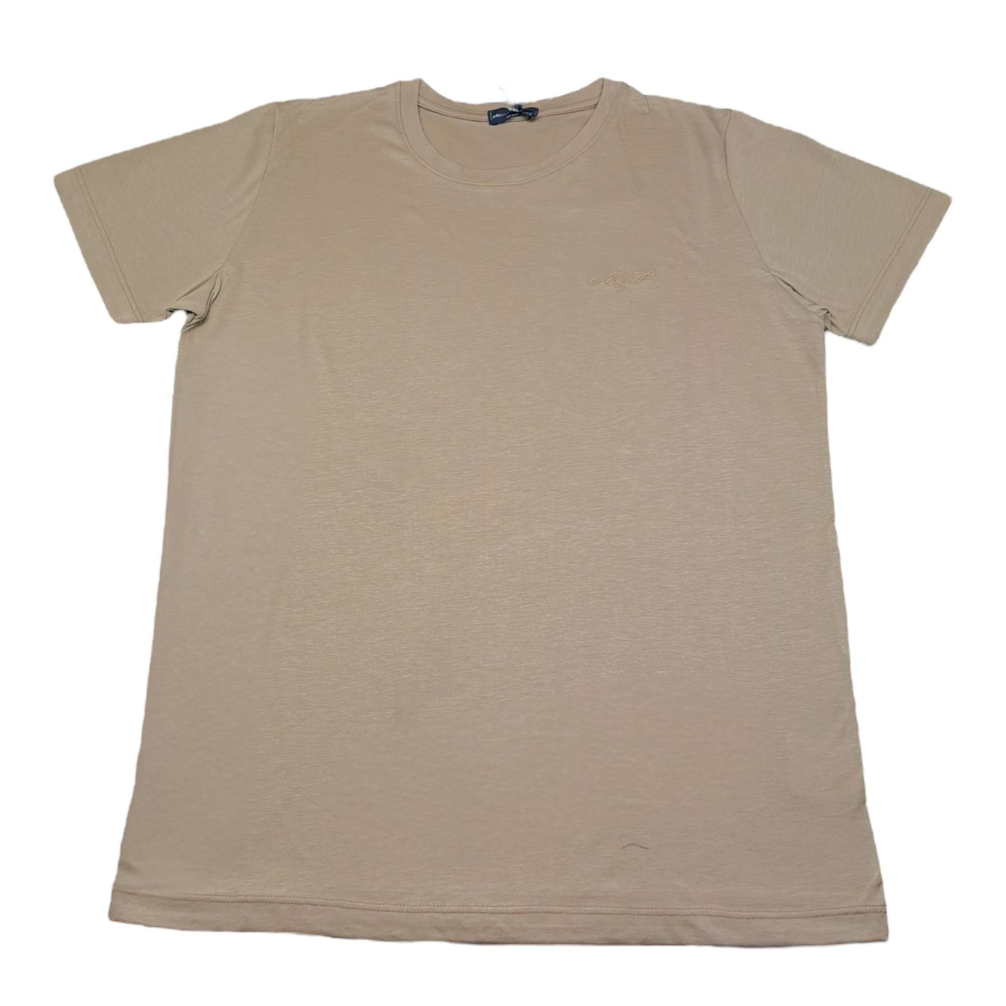 Manuel & Frank T-Shirt Girocollo Tinta Unita per Bambino MF7372R BEIGE MANUEL & FRANK 