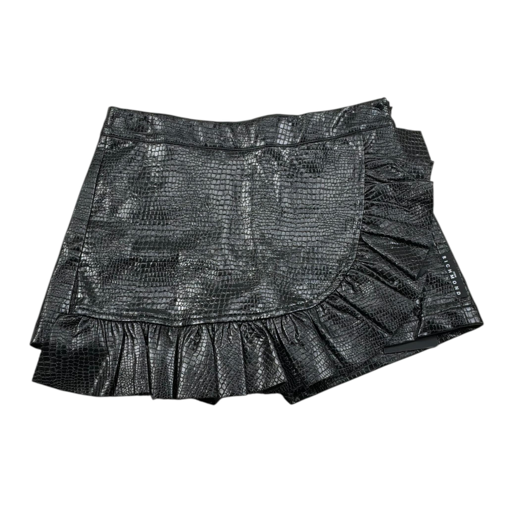 John Richmond Short Tinta Unita con Rouches per Bambina RGP26177GO NERO JOHN RICHMOND 