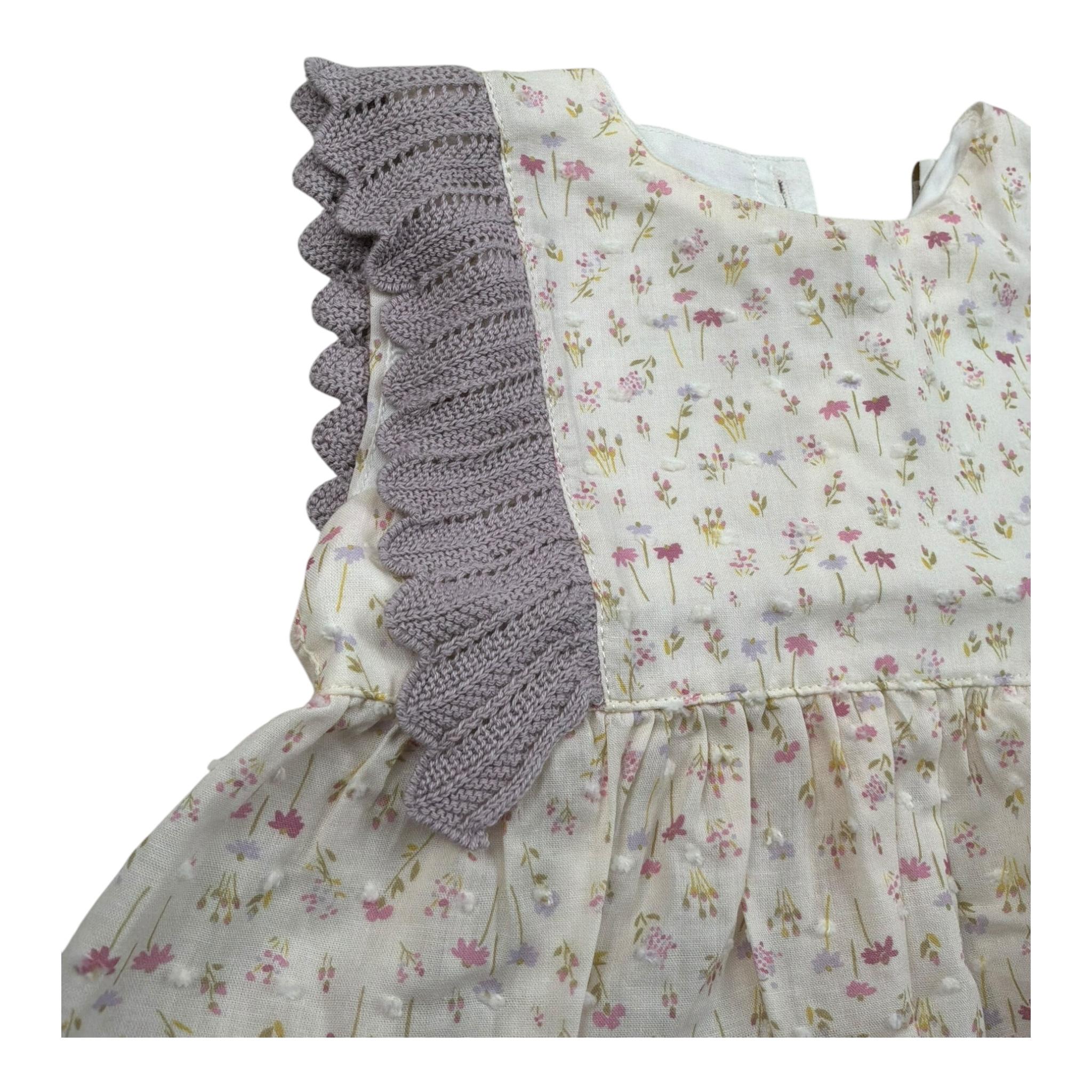 Wedoble Camicia Giromanica Tinta Unita Fantasia Floreale per Neonata V2505720E PANNA WEDOBLE 