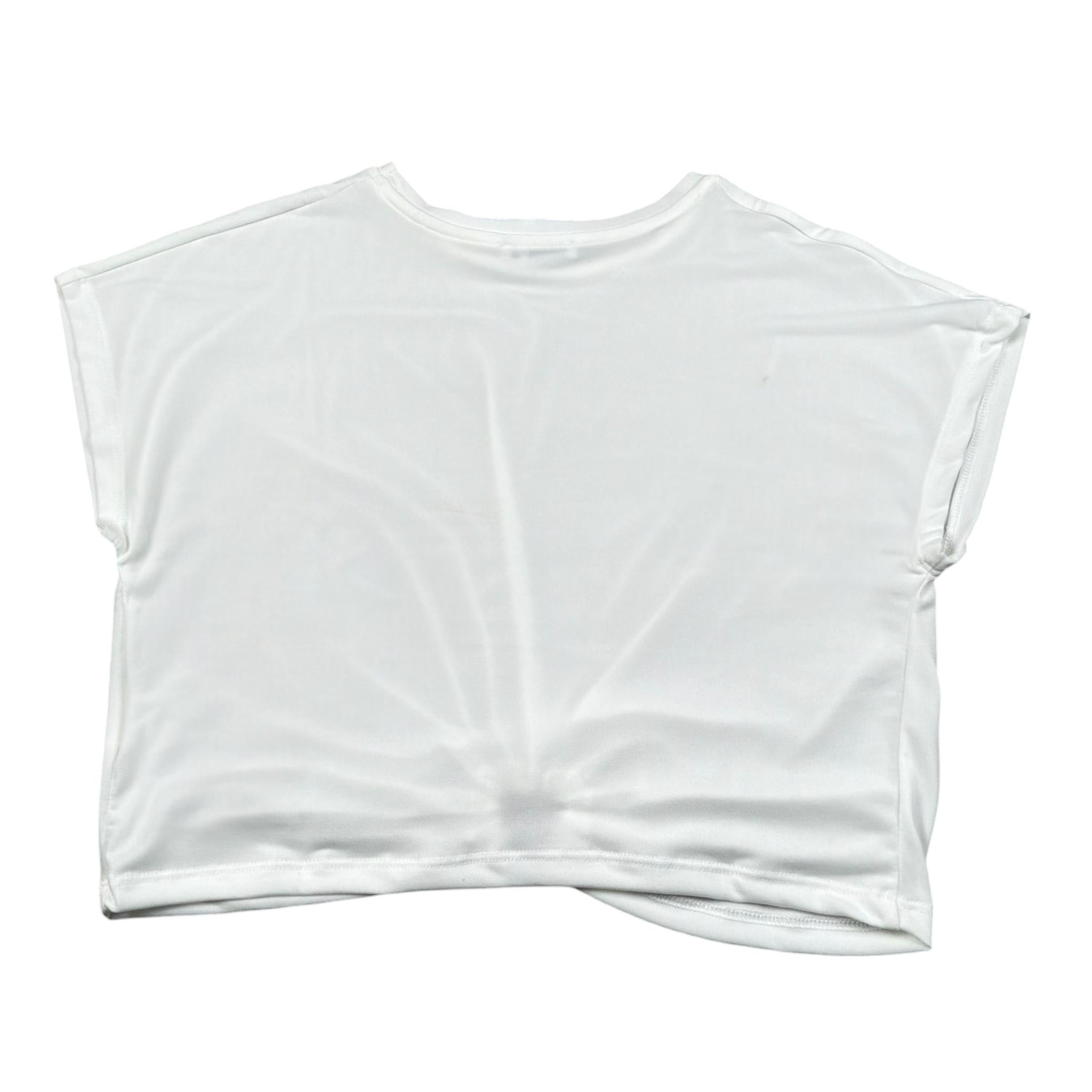 Lu Lu By Miss Grant Top Tinta Unita Mezza Manica per Bambina LL3622 BIANCO LU LU BY MISS GRANT 