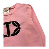 TWINSET shirt girocollo tinta unita con stampa Rosa per Bambina 242GJ2032XXXX ROSA TWINSET 