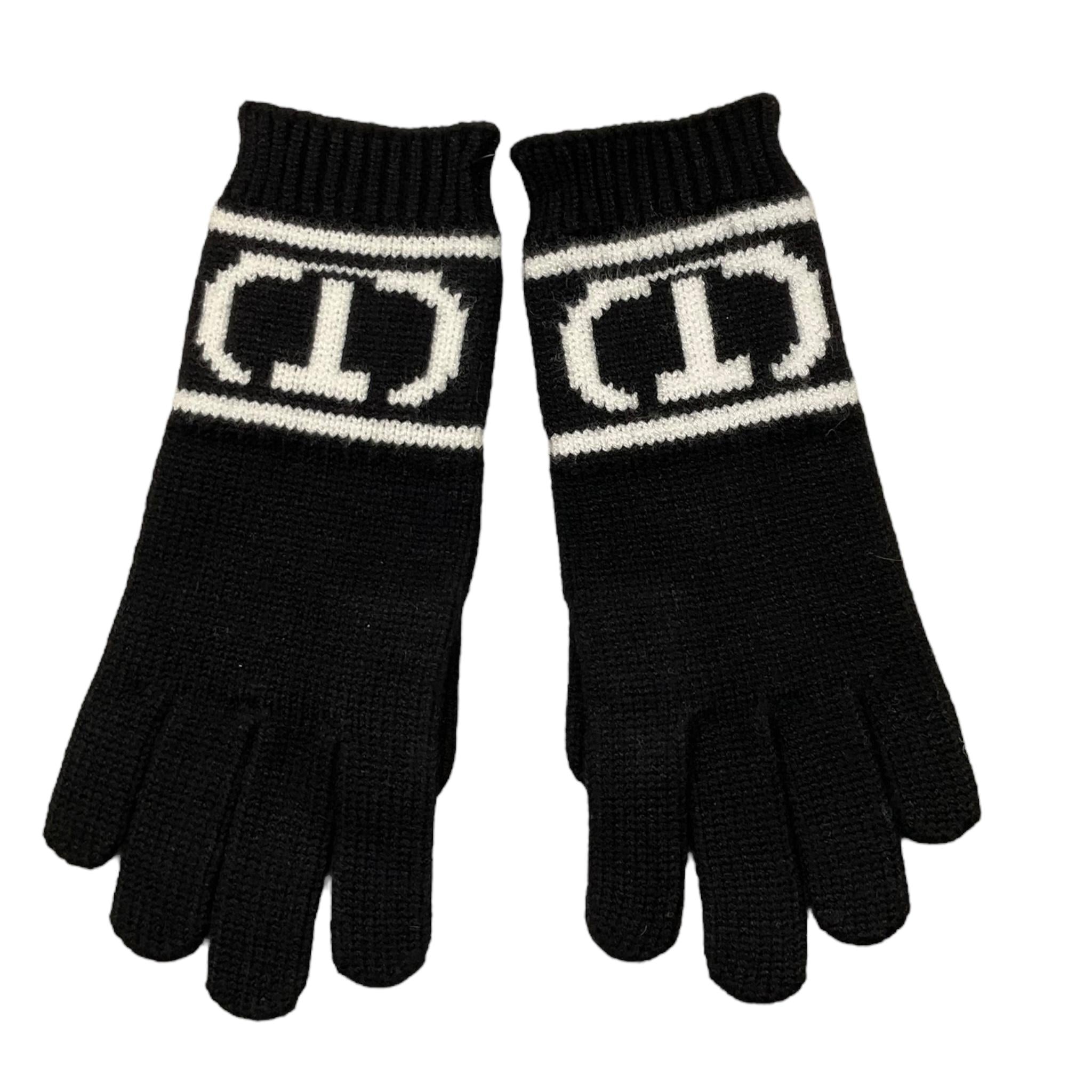 TWINSET guanti tinta unita con logo Nero per Bambina 242GJ501E NERO TWINSET 