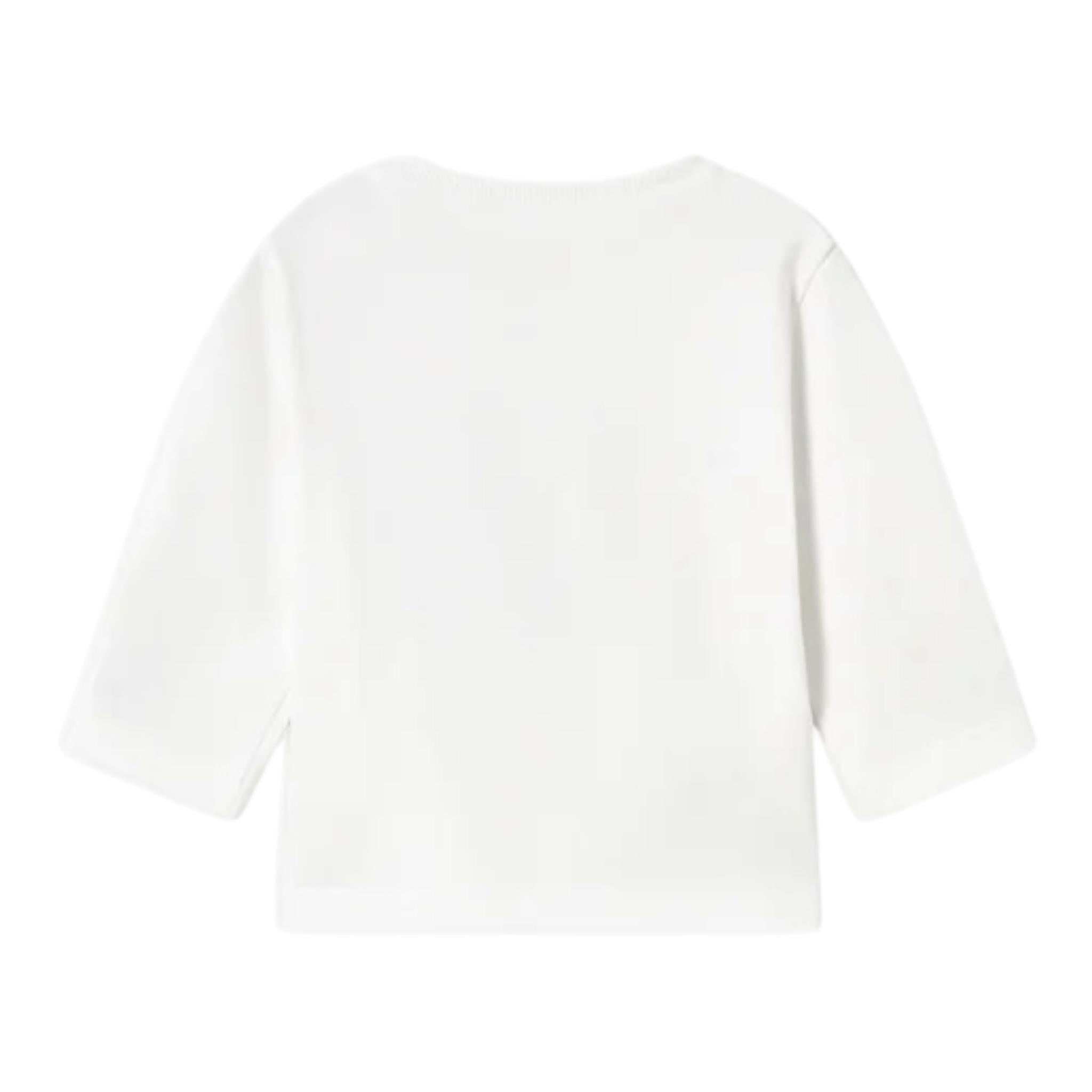 Mayoral Shirt Girocollo Tinta Unita con Stampa per Neonato 1038 BIANCO MAYORAL 