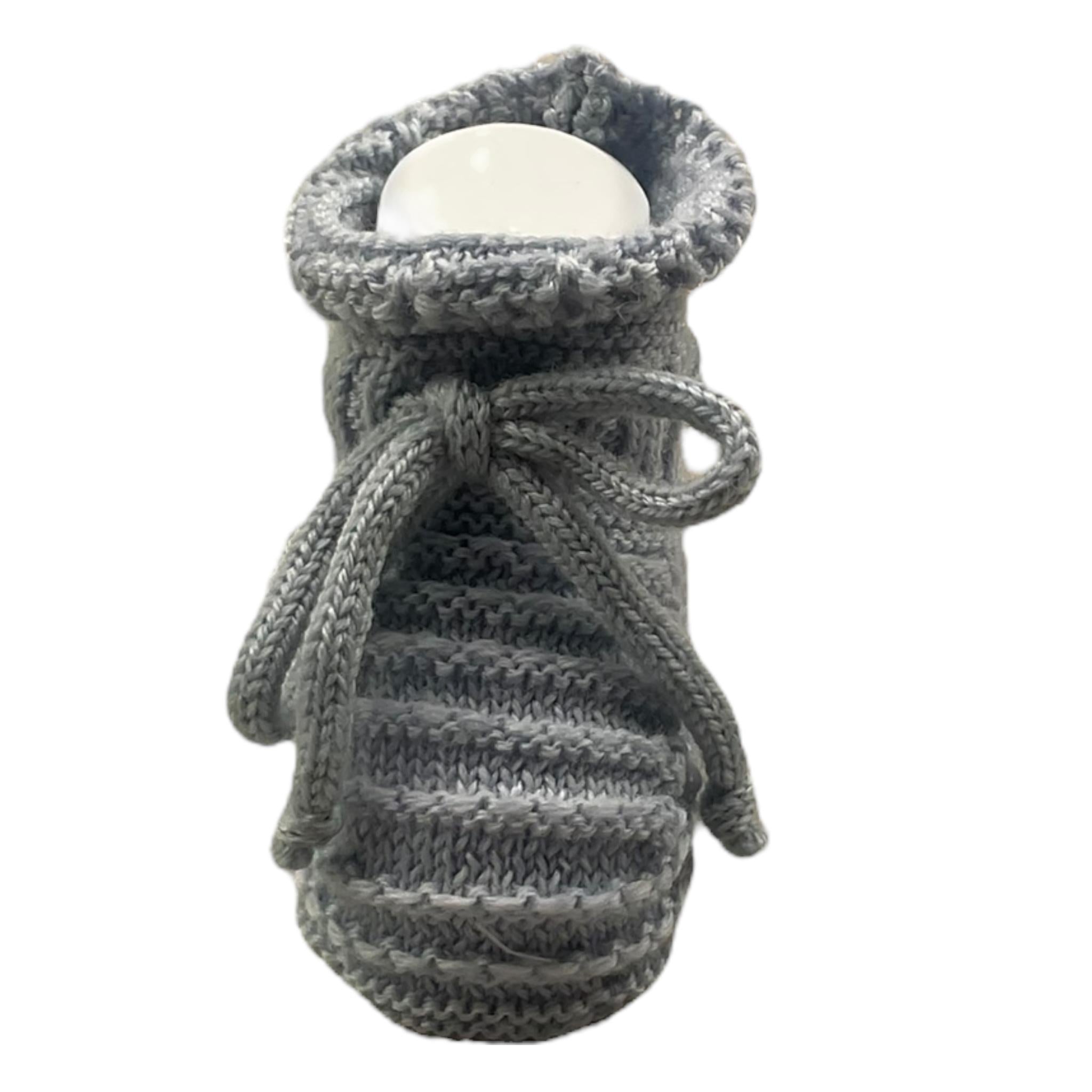 MARTIN ARANDA babbucce tintaunita con ricami Azzurro per Neonato L02310065 AZZURRO MARTIN ARANDA 