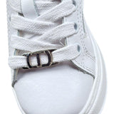 Twinset Sneaker Tinta Unita con Lacci per Bambina 242GCB020 BIANCO TWINSET 