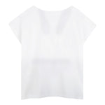 Billieblush T-Shirt Tinta Unita con Stampa Brillantini per Neonata U21036X BIANCO BillIEBLUSH 