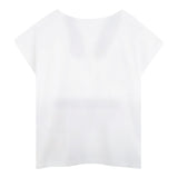 Billieblush T-Shirt Tinta Unita con Stampa Brillantini per Neonata U21036X BIANCO BillIEBLUSH 