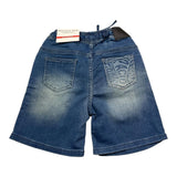 Cesare Paciotti Bermuda In Denim Tinta Unita con Elastico In Vita per Bambino BMP5101JX BLU CESARE PACIOTTI 