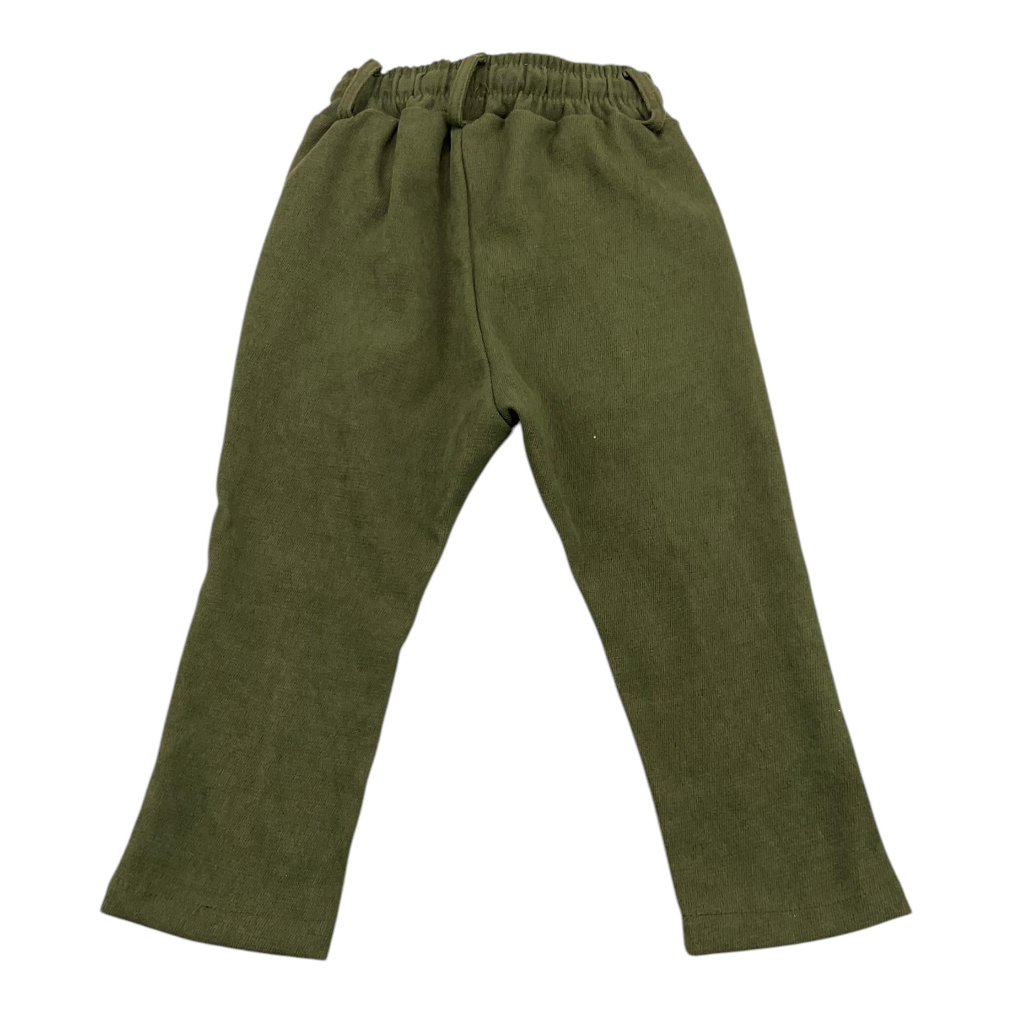 NEVER TOO pantalone tinta unita cn elastico in vita Verde per Neonato NT2153N VERDE NEVER TOO 