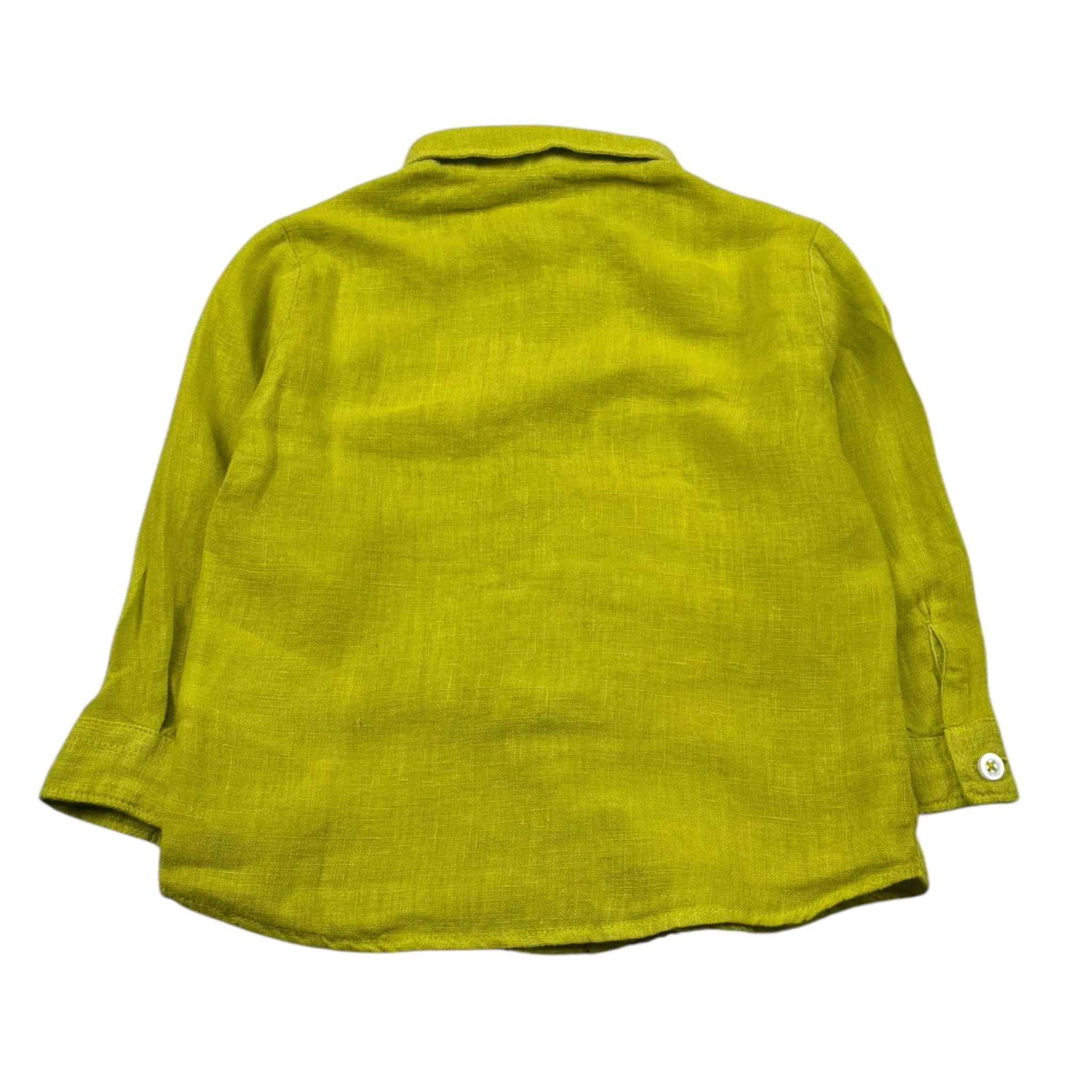 Manuel Ritz Camicia Manica Lunga Tinta Unita per Neonato MR2590 VERDE MANUEL RITZ 