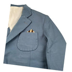 Emanuel Pris Giacca Tinta Unita con Taschino per Bambino GIACCE AZZURRO EMANUEL PRIS 