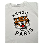 Kenzo T-Shirt Girocollo Tinta Unita con Stampe per Neonata K61137NX BIANCO KENZO 