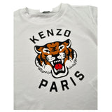 Kenzo T-Shirt Girocollo Tinta Unita con Stampe per Neonata K61137NX BIANCO KENZO 