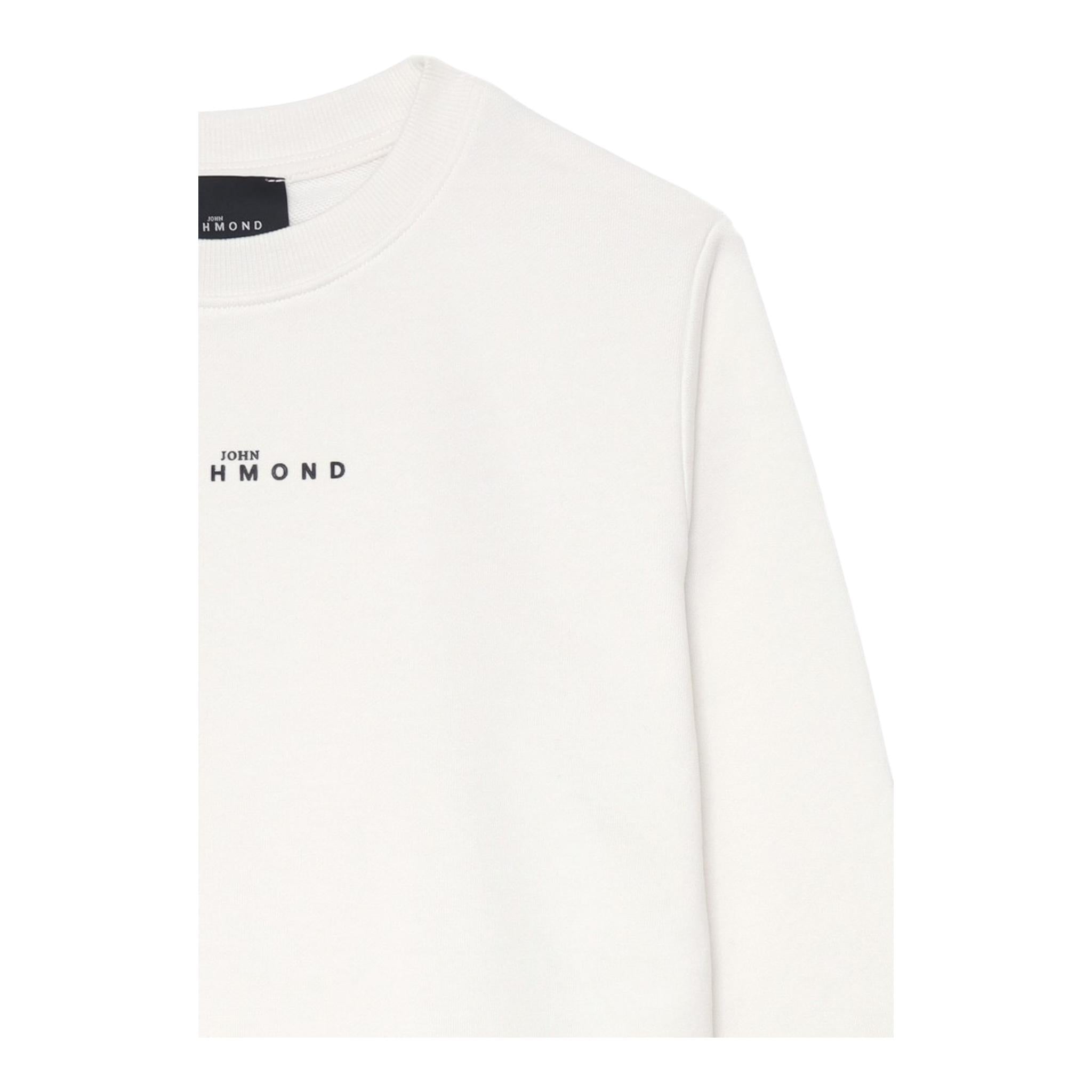 JOHN RICHMOND felpa girocollo tinta unita con stampa Bianco per Bambino RBA24110FEX BIANCO JOHN RICHMOND 