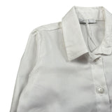 M+E' Camicia Manica Lunga Tinta Unita per Bambino UE0448 BIANCO M+E' 