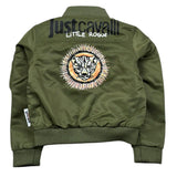 Just Cavalli Giubbino Tinta Unita con Logo per Neonato JIP26086GB VERDE JUST CAVALLI 
